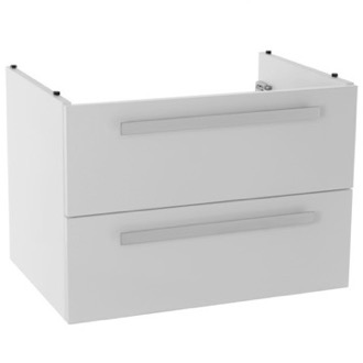 Vanity Cabinet 25 Inch Wall Mount Glossy White Bathroom Vanity Cabinet ACF L816W